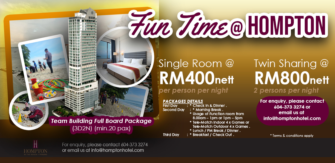 3 Days 2 Nights Full Board Team Building